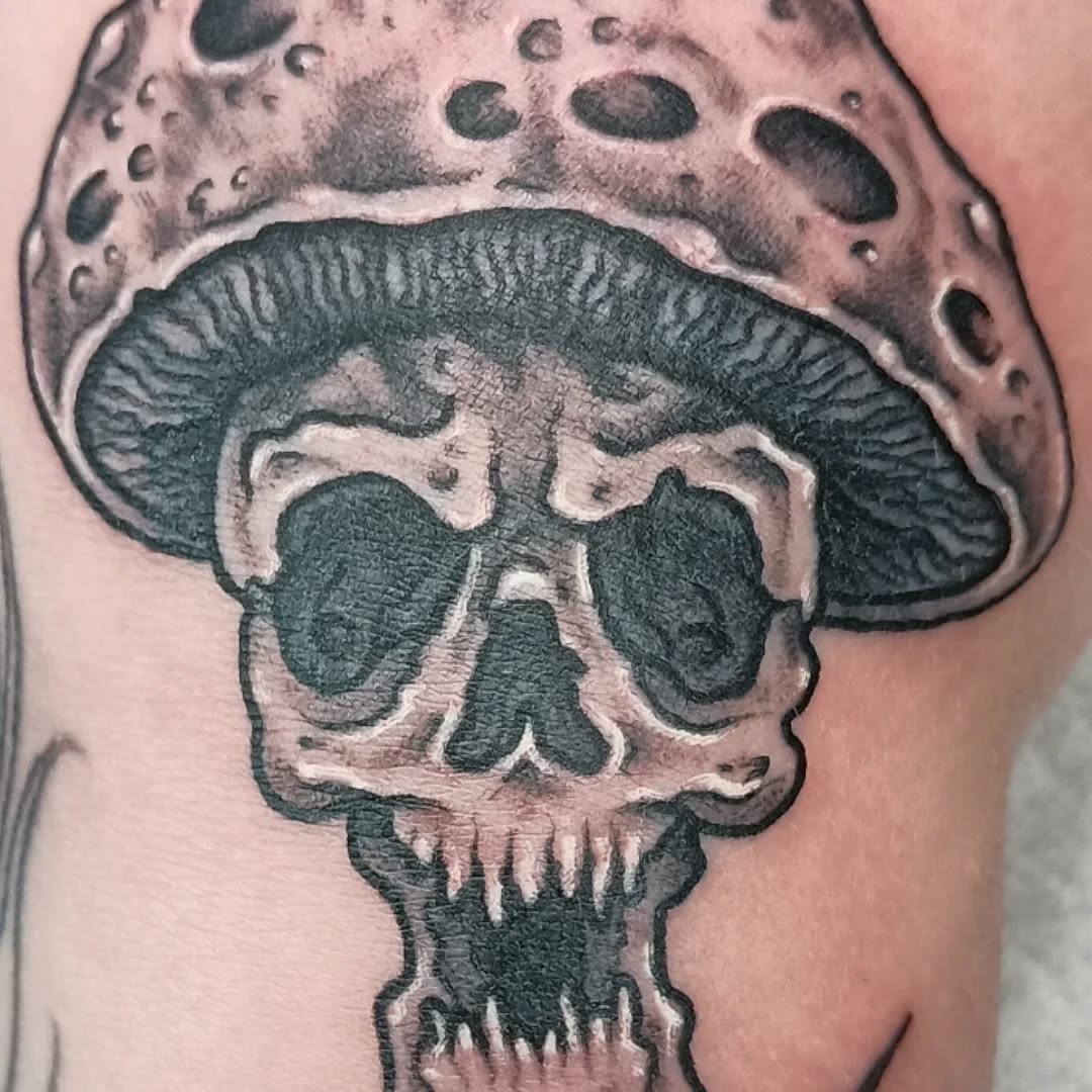 Tattoo by @mister_perks — dark_realism, black_and_grey
