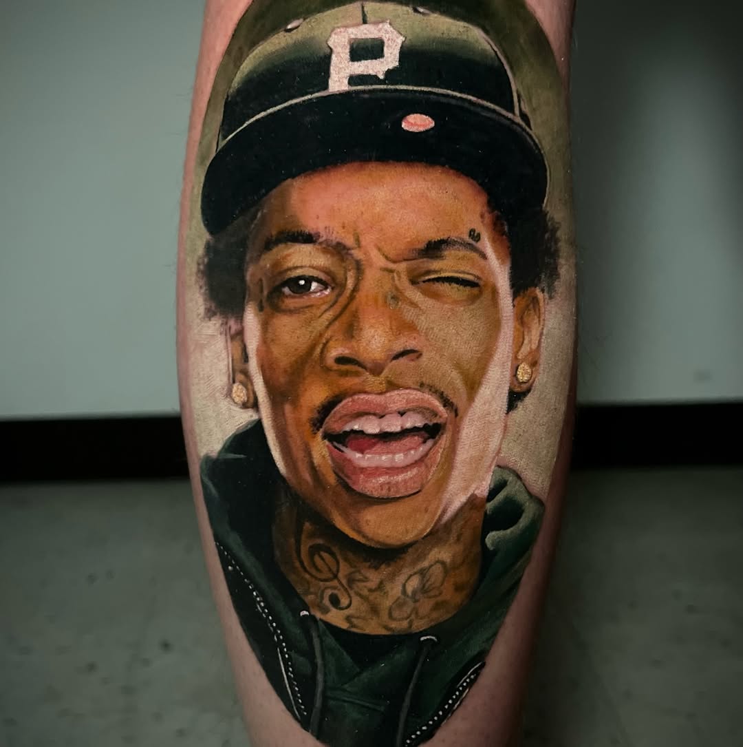 Tattoo by @dustinkaiser_tattoos โ realism, black_and_grey