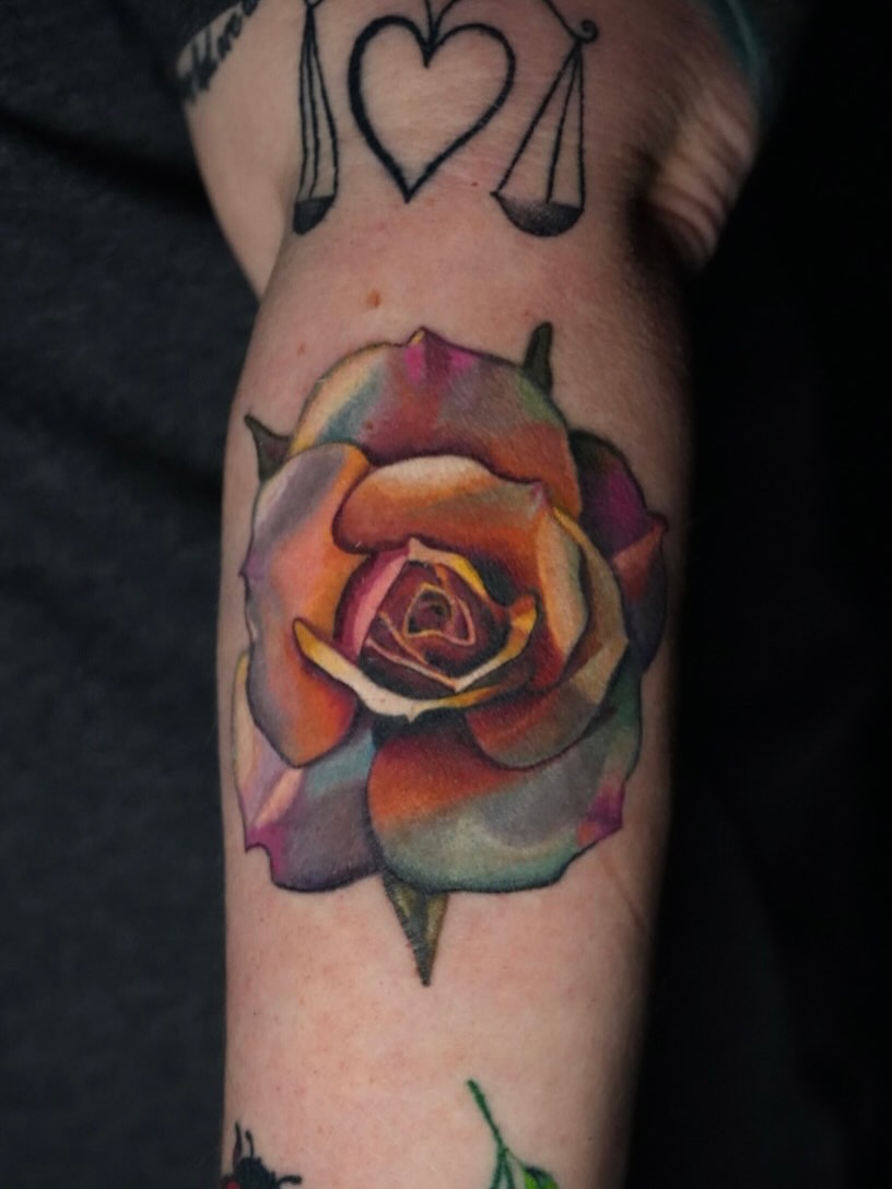 Tattoo by @rayvin_tattoos — realism, color