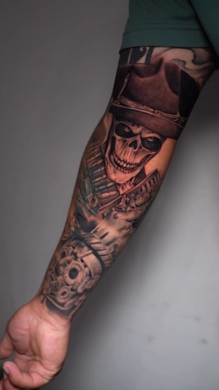 Tattoo by @blazingtatts โ black_and_grey, realism