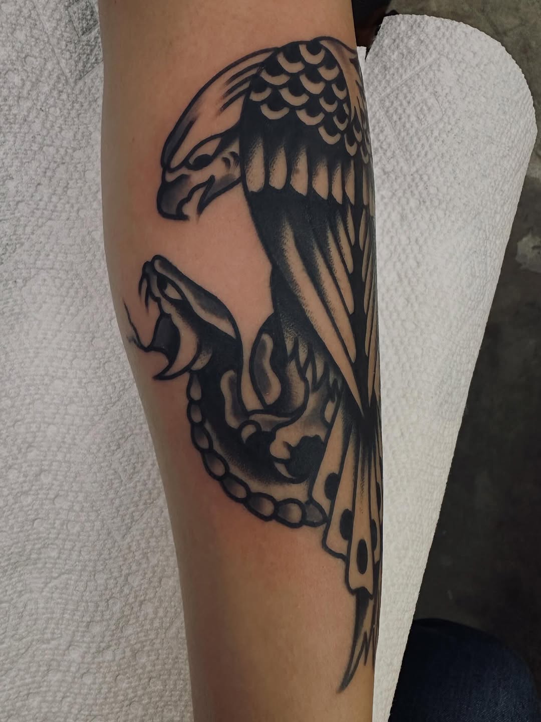 Tattoo by @davegtat2 — american_traditional, black_and_grey