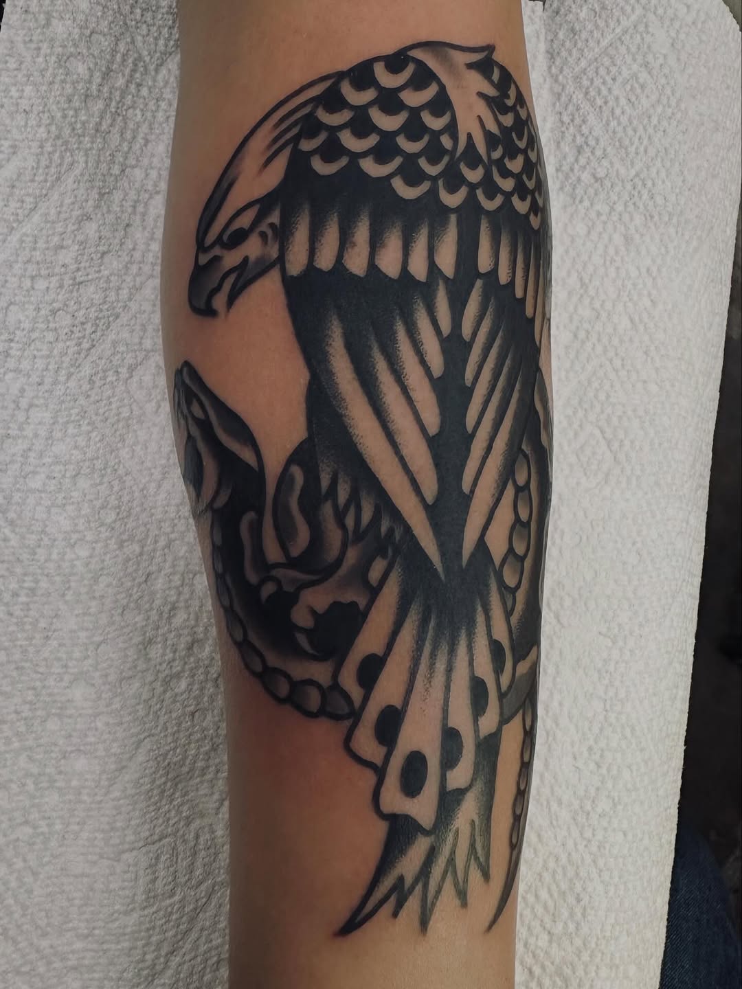 Tattoo by @davegtat2 — american_traditional, black_and_grey