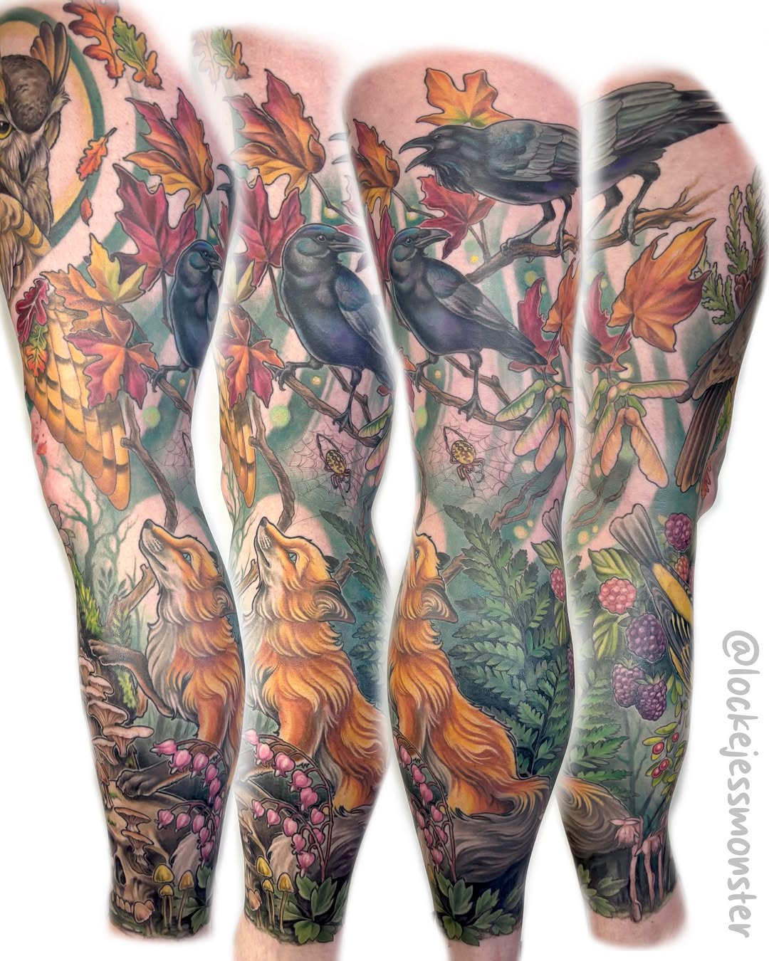 Tattoo by @lockejessmonster — realism, illustrative