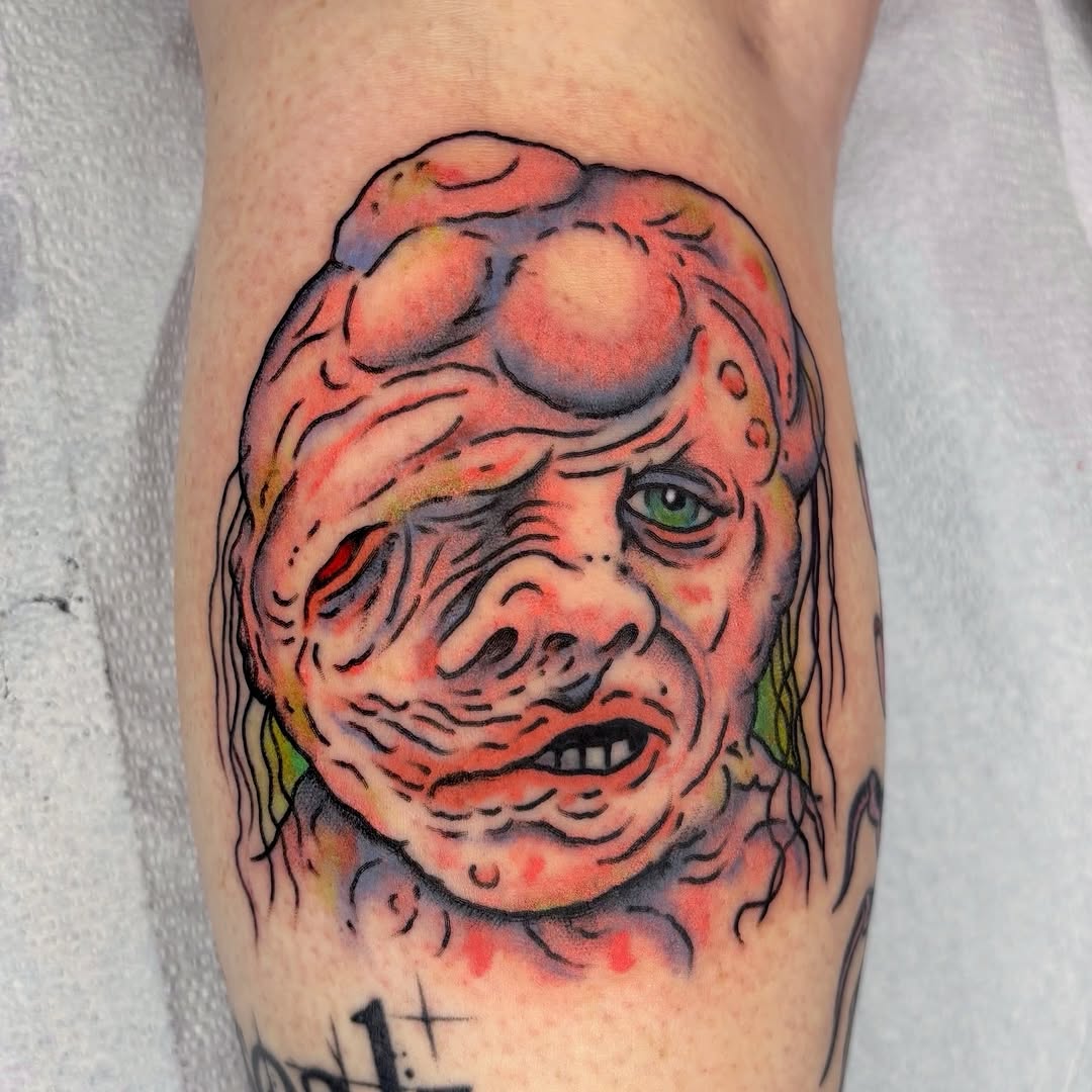 Tattoo by @randyconnertattoo — dark_realism, trash_polka