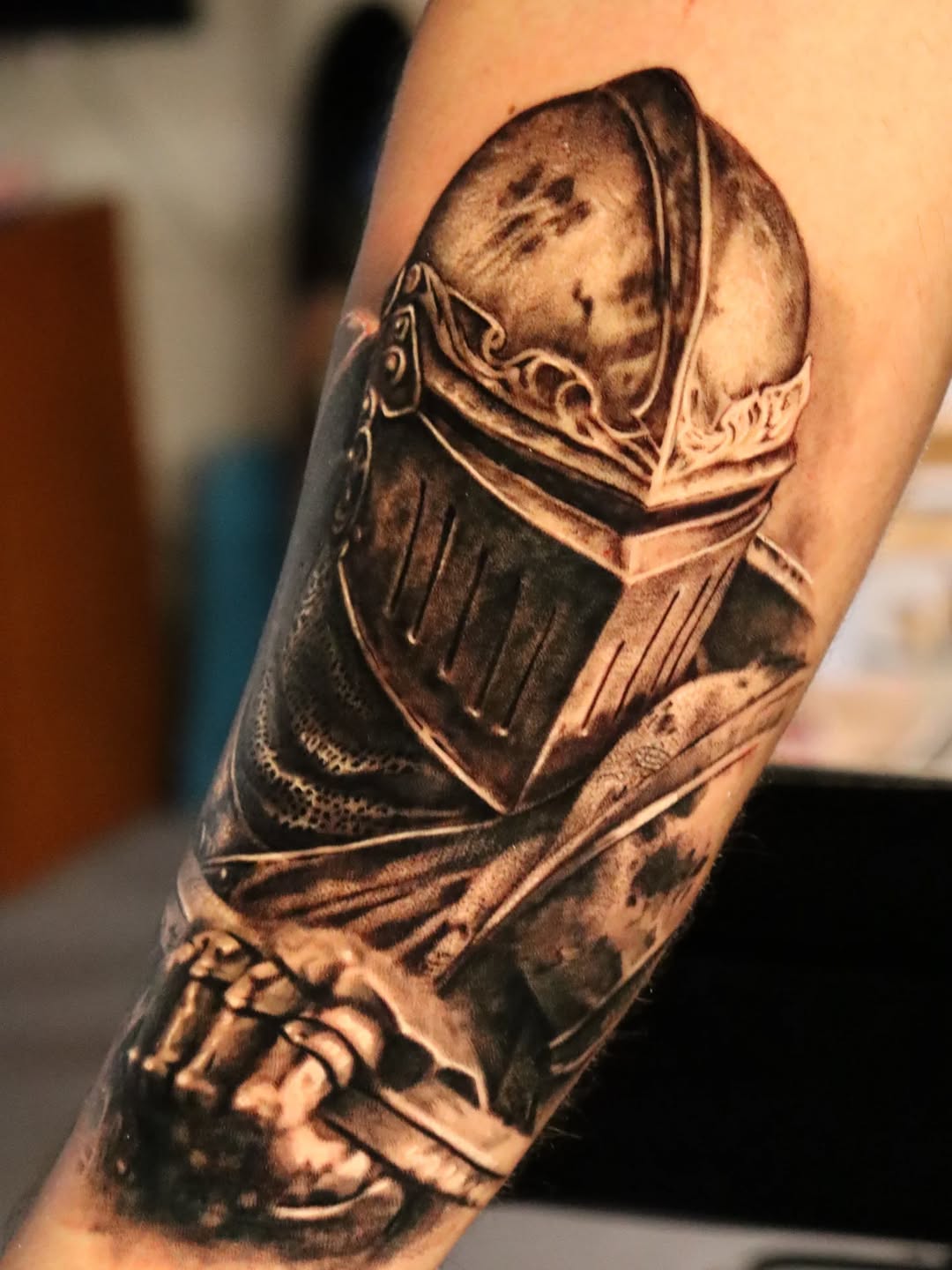 Tattoo by @claudink — realism, black_and_grey