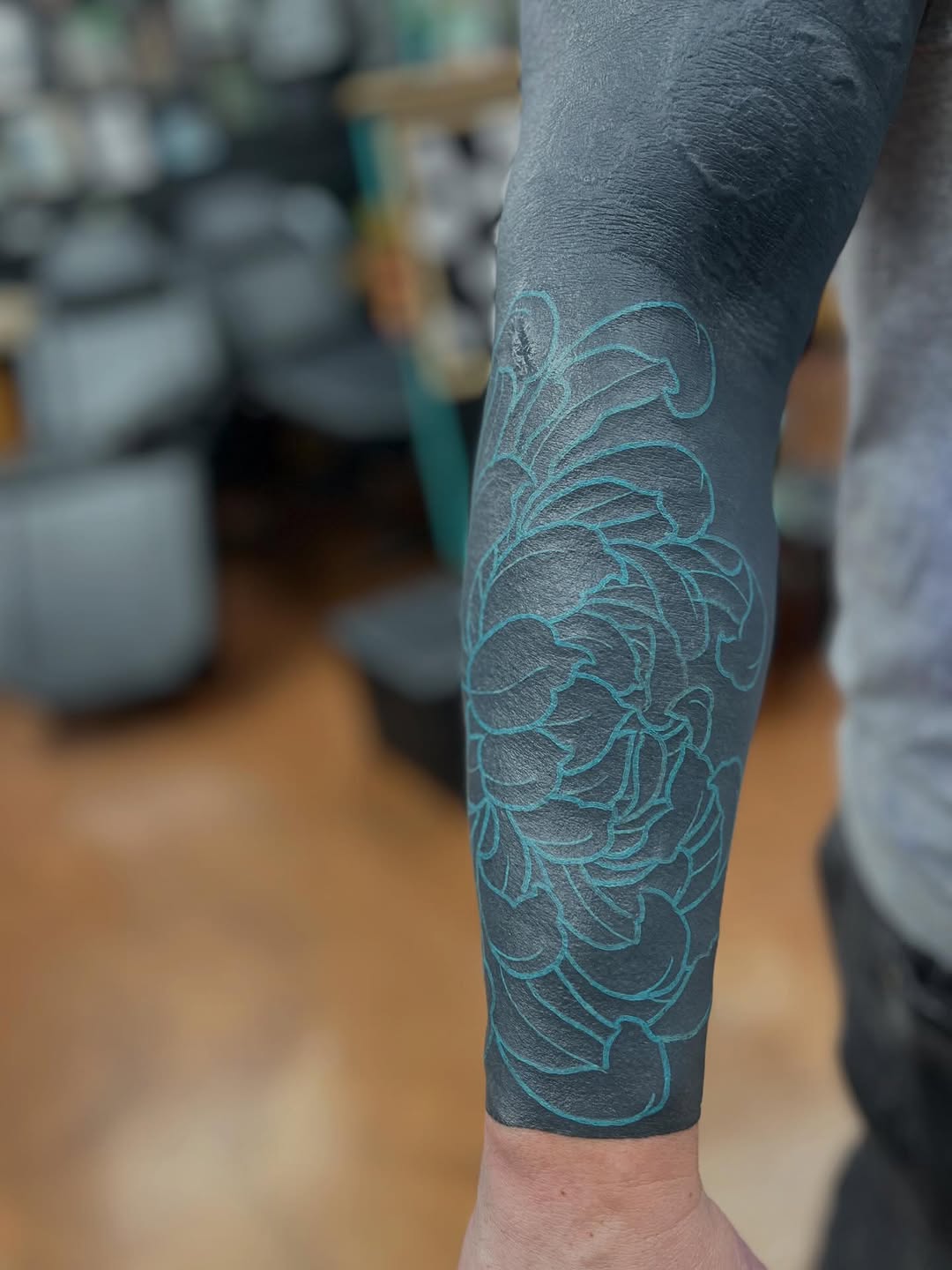 Tattoo by @needles.jpeg β blackwork, japanese_irezumi