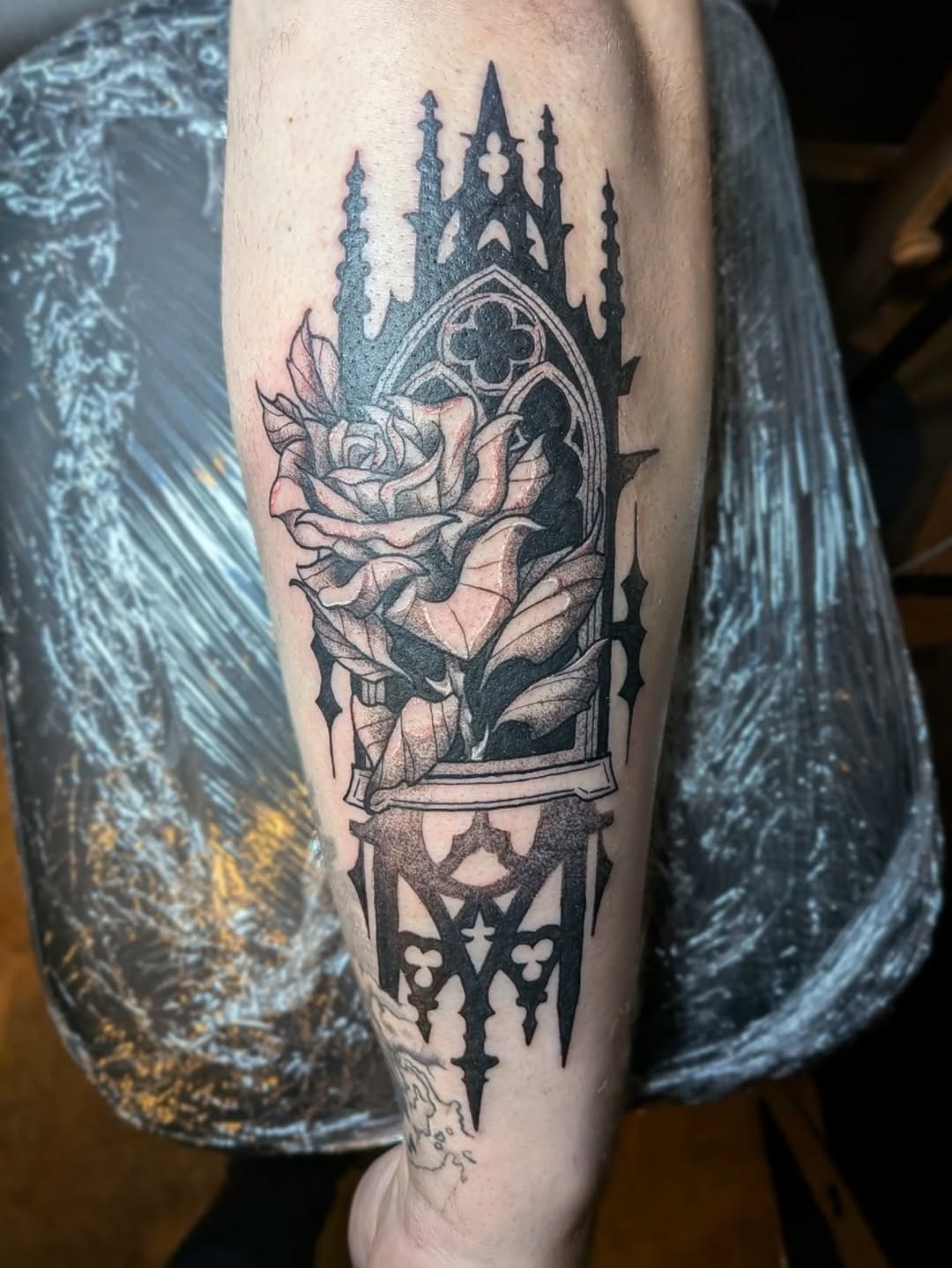 Tattoo by @damondemonink β blackwork
