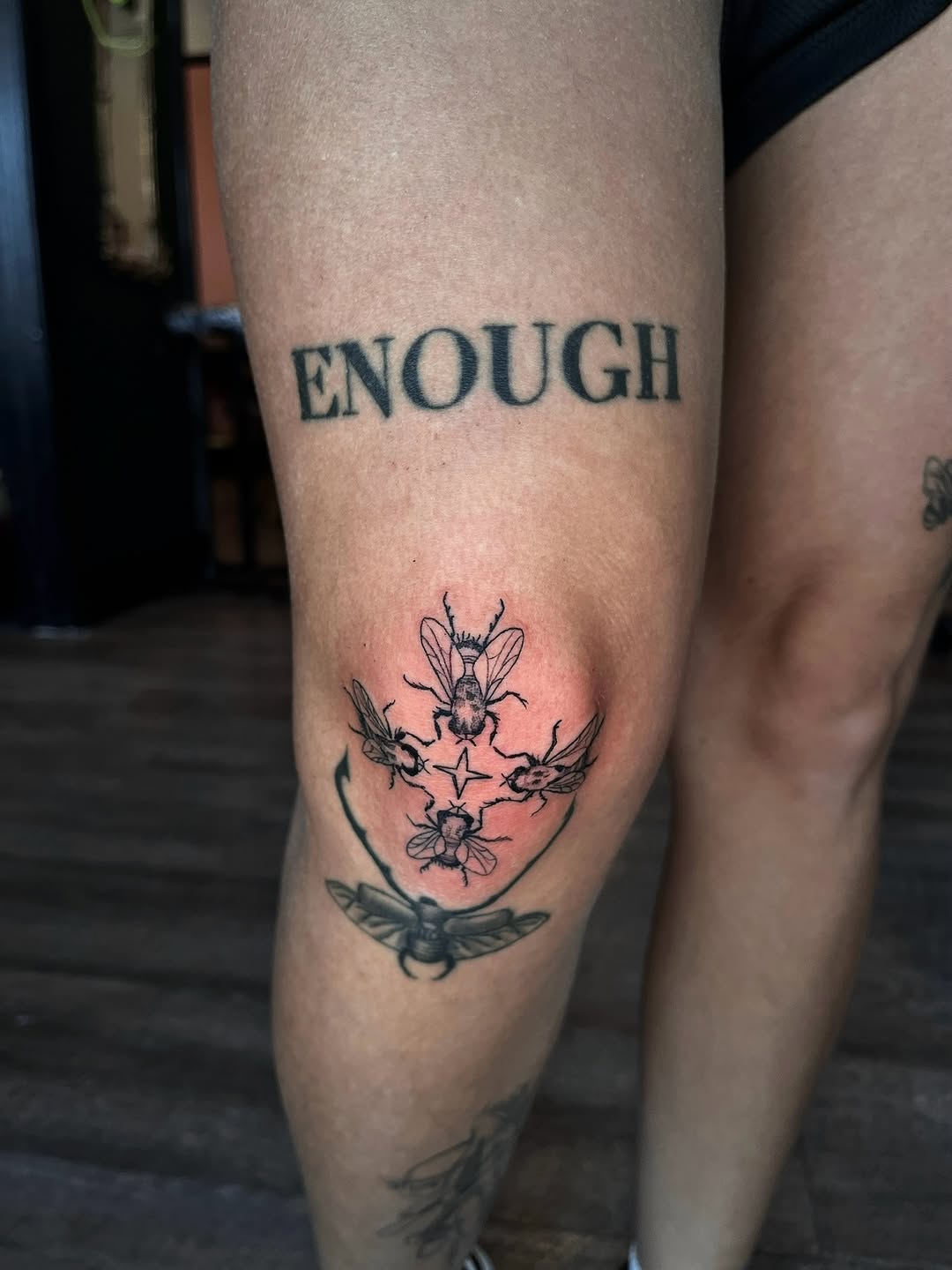 Tattoo by @smq_tattoo — lettering_script, black_and_grey