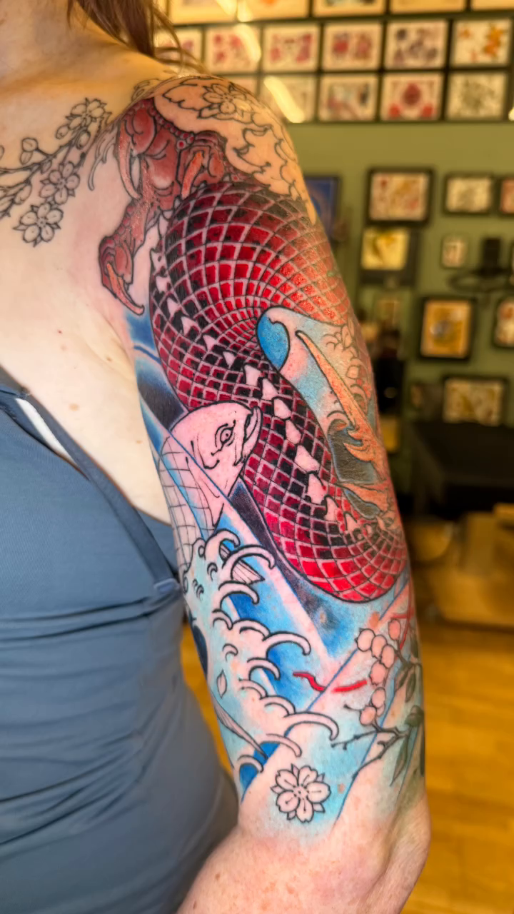 Tattoo by @jesse_c_roberts — japanese_irezumi, black_and_grey
