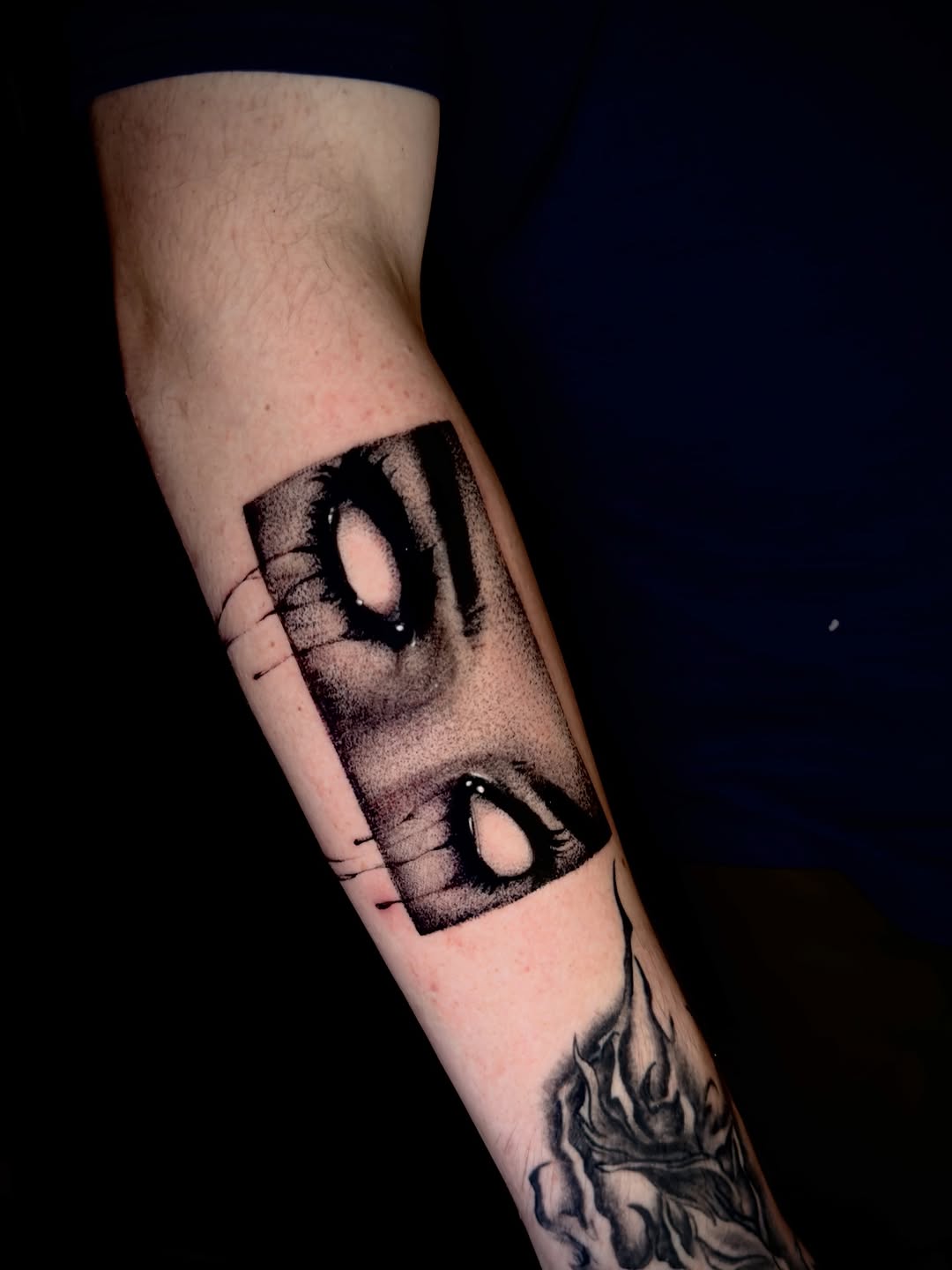 Tattoo by @desolate_tattoos — blackwork
