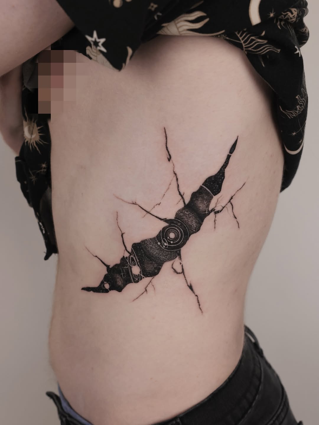 Tattoo by @iris.tatts — blackwork, geometric