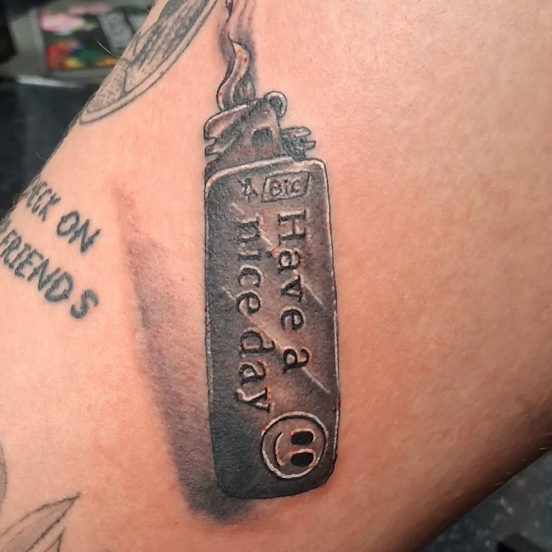Tattoo by @tattoodaveatlivingcanvastattoo — black_and_grey