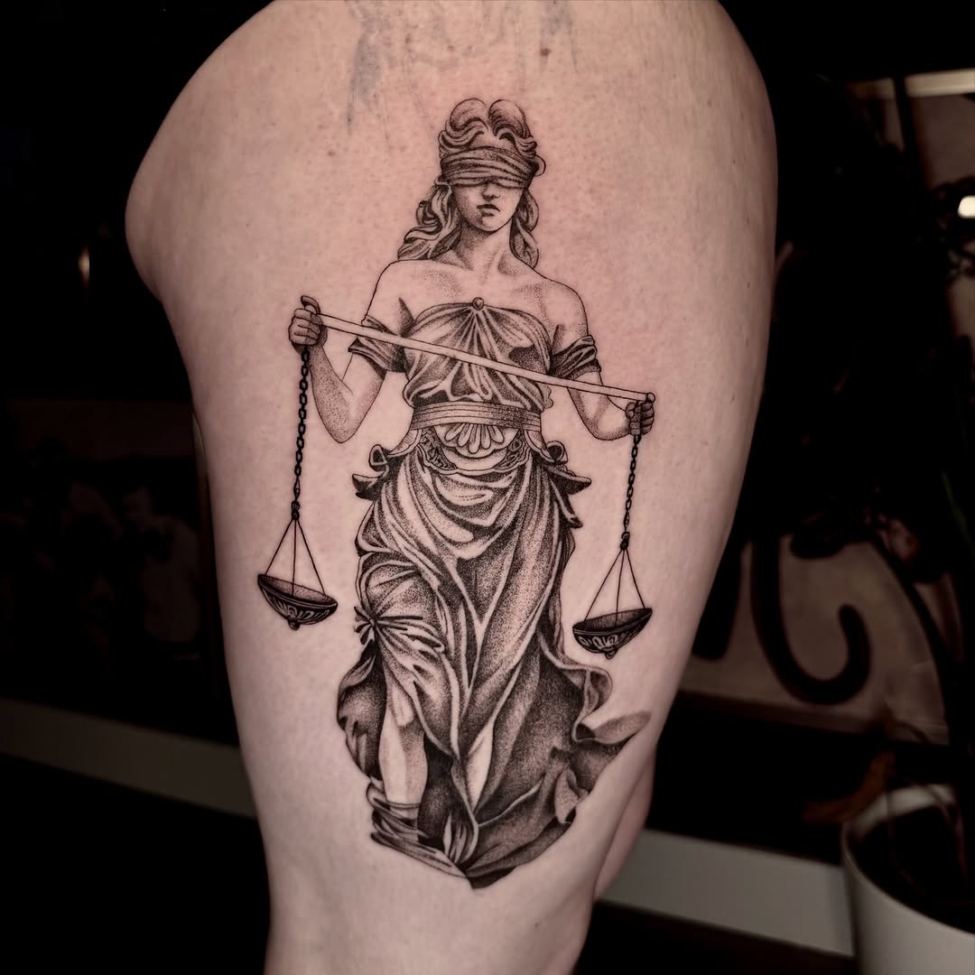 Tattoo by @inked_by_ki — realism, dotwork