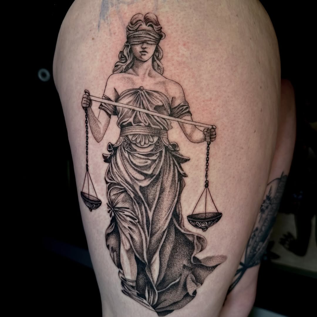 Tattoo by @inked_by_ki — black_and_grey, realism