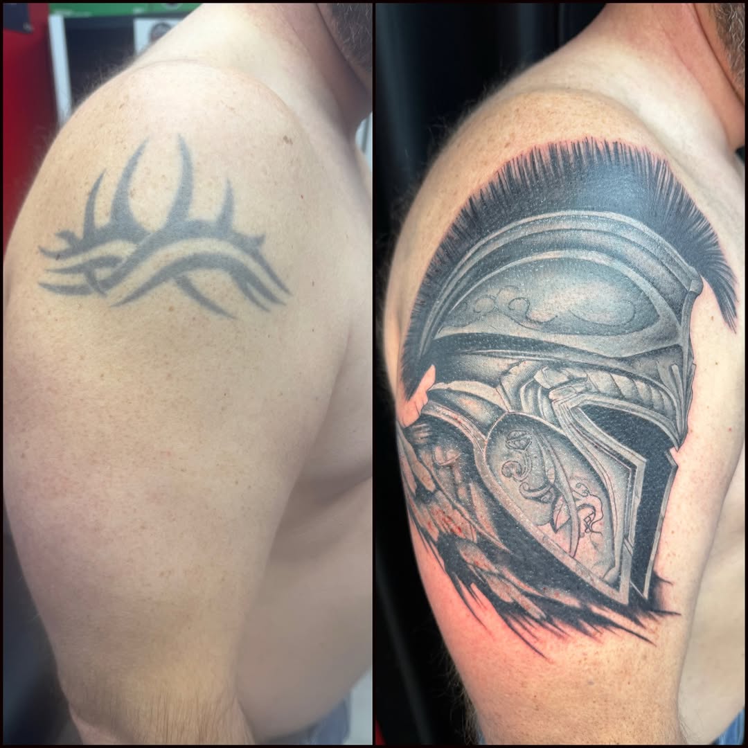 Tattoo by @jordonslagletattooer — realism, black_and_grey