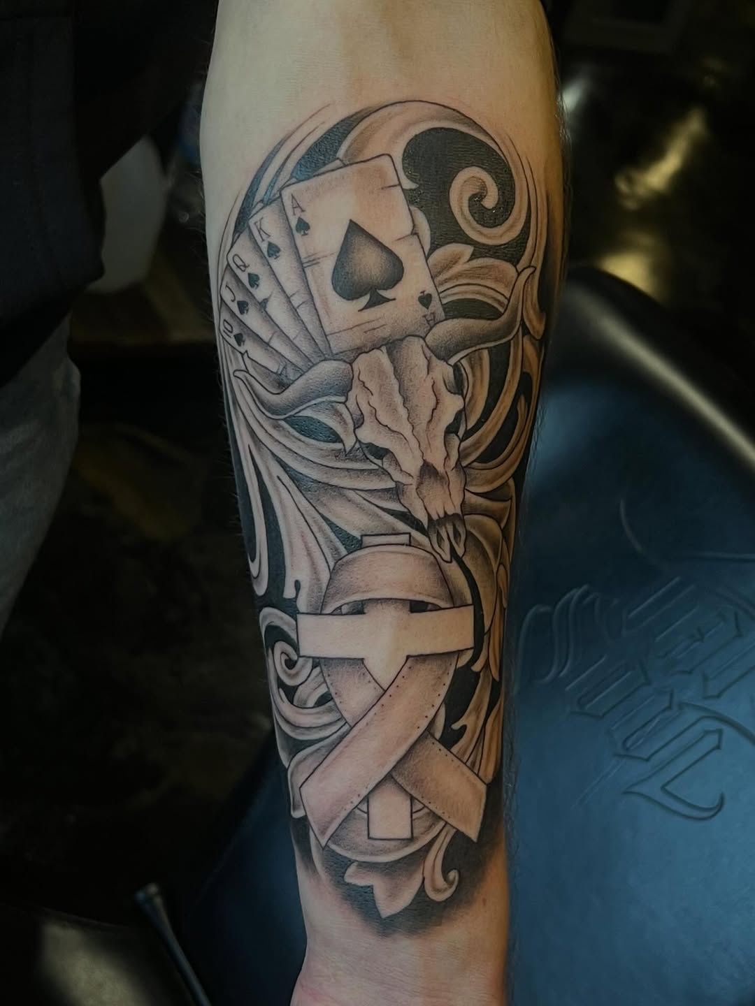 Tattoo by @kp_inktattoos_ โ black_and_grey, realism