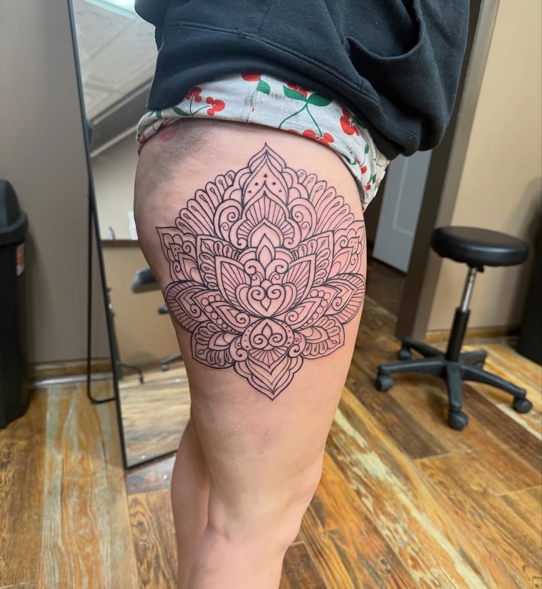 Tattoo by @keely_savage — geometric, ornamental