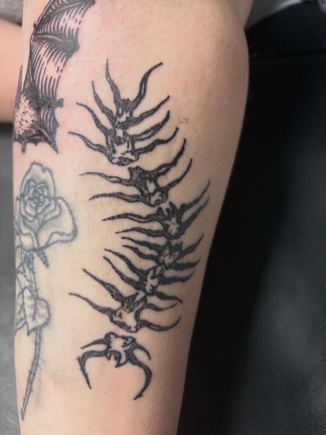 Tattoo by @xweaziex โ blackwork