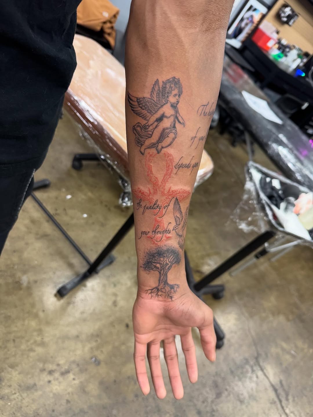 Tattoo by @lil_barbs — fine_line