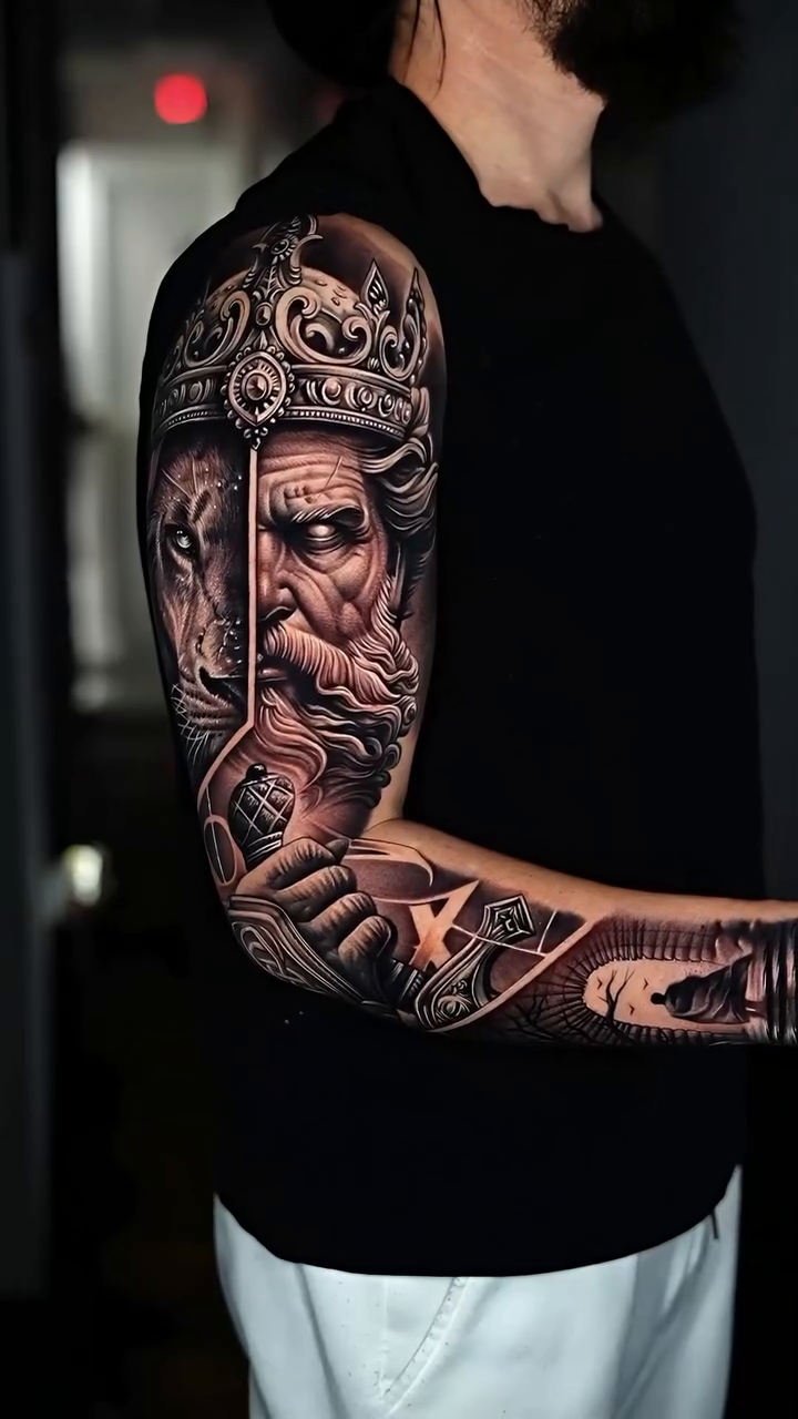 Tattoo by @estebanceron_art โ realism, black_and_grey
