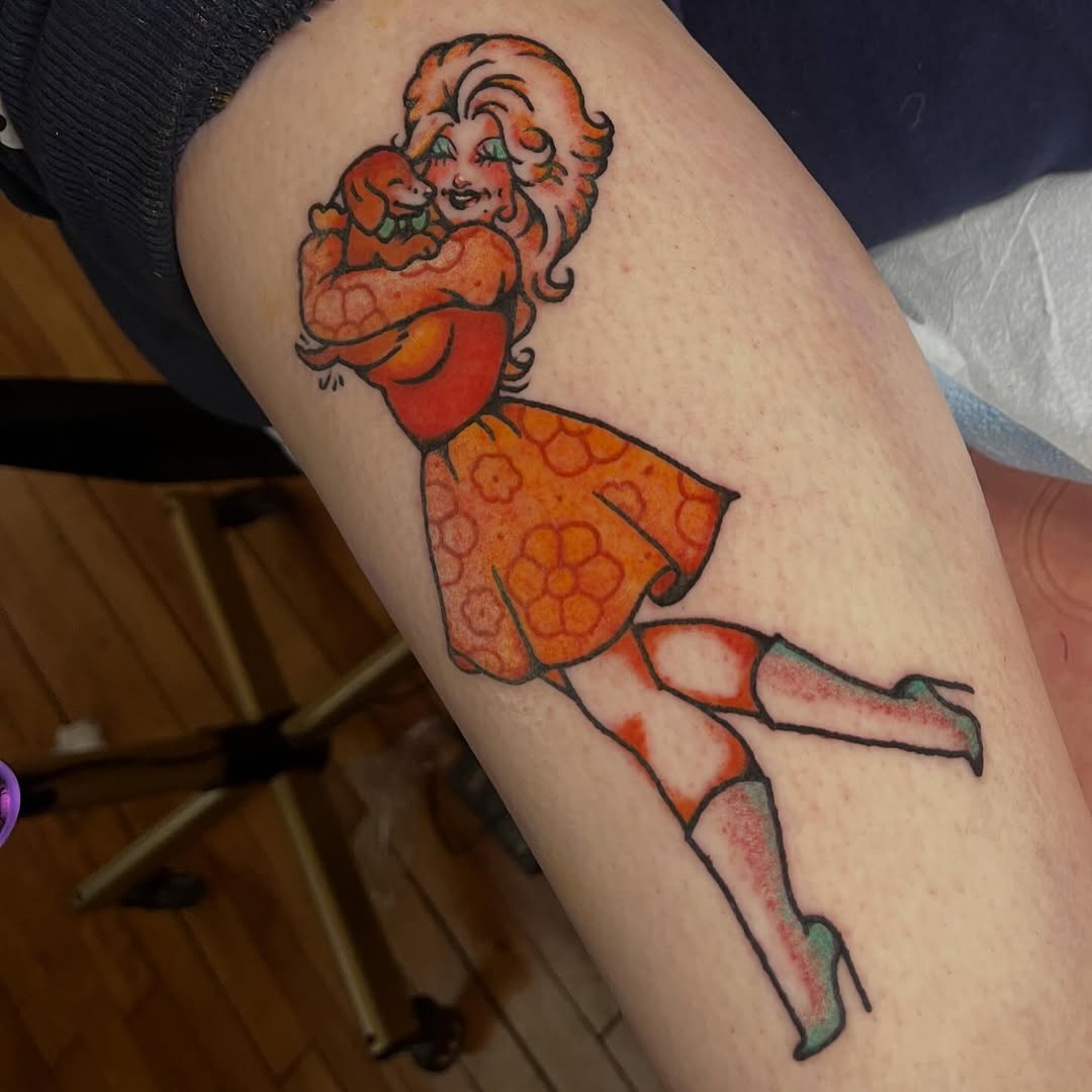 Tattoo by @maddwell.tattoos — american_traditional, illustrative
