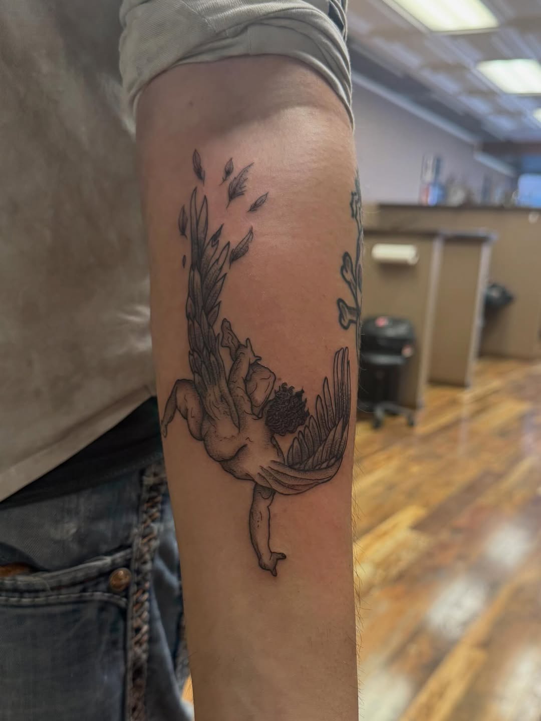 Tattoo by @keely_savage — black_and_grey, realism