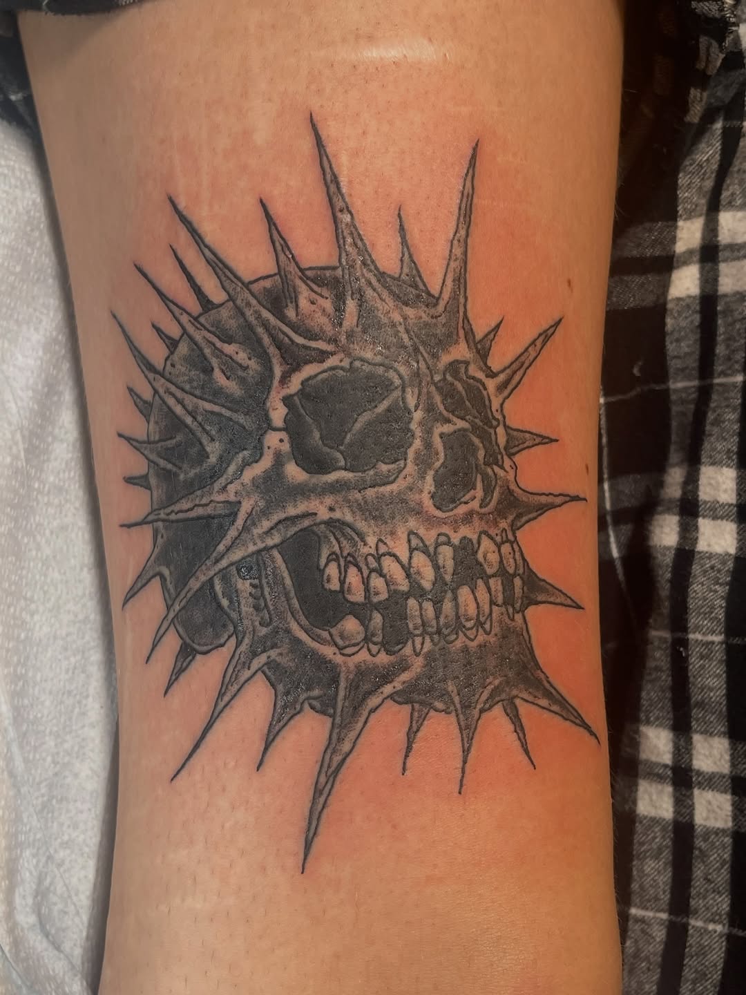 Tattoo by @corylarge — dark_realism, black_and_grey