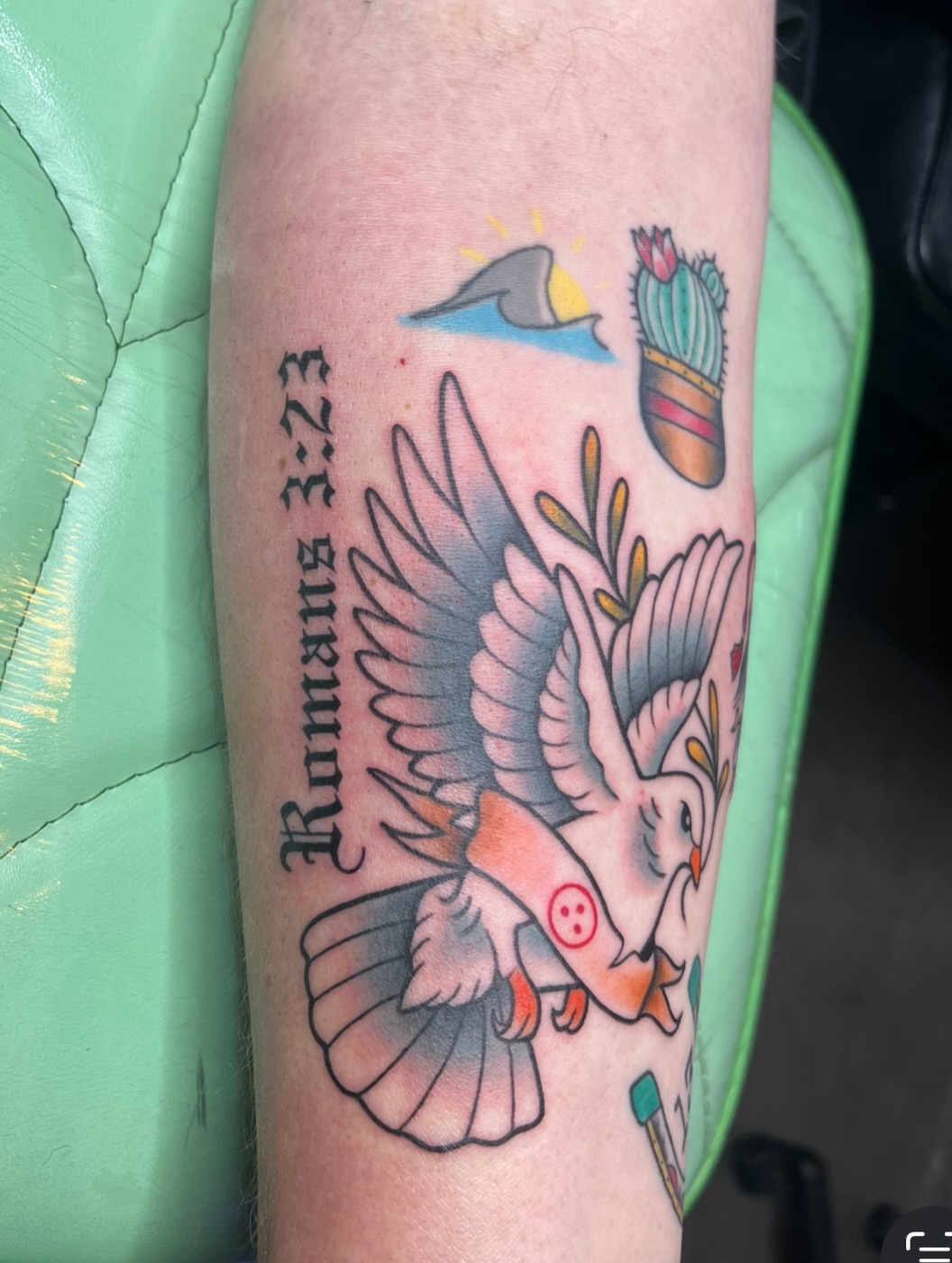 Tattoo by @lovebugtattoos โ american_traditional, illustrative