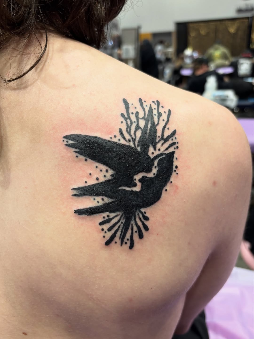 Tattoo by @xwoodlandcorex — blackwork