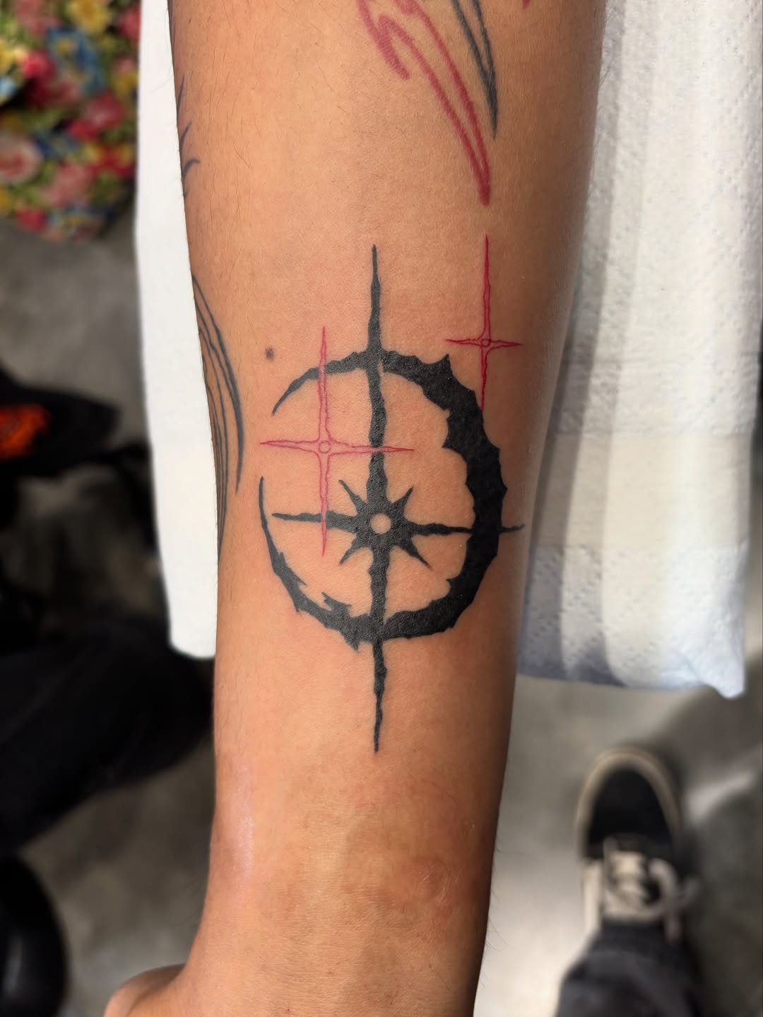 Tattoo by @xwoodlandcorex — blackwork, geometric