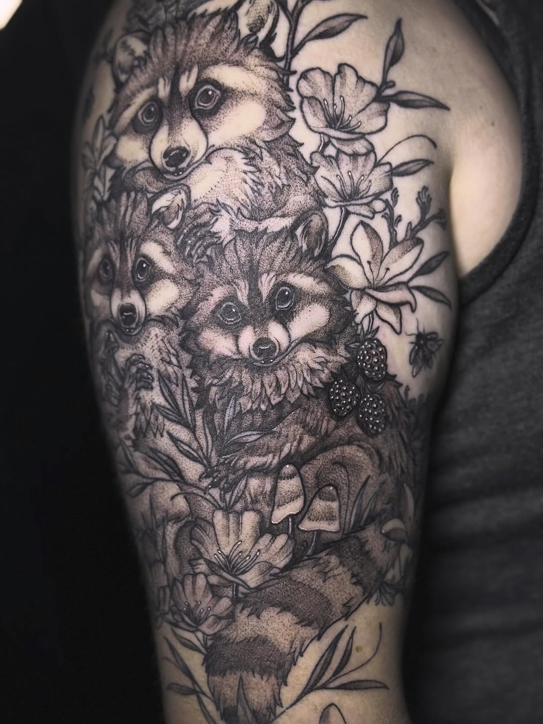 Tattoo by @ink.myth โ realism, dotwork