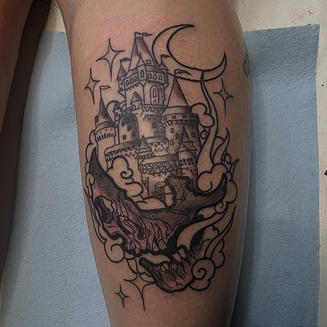 Tattoo by @bassheadtattoos — black_and_grey, illustrative