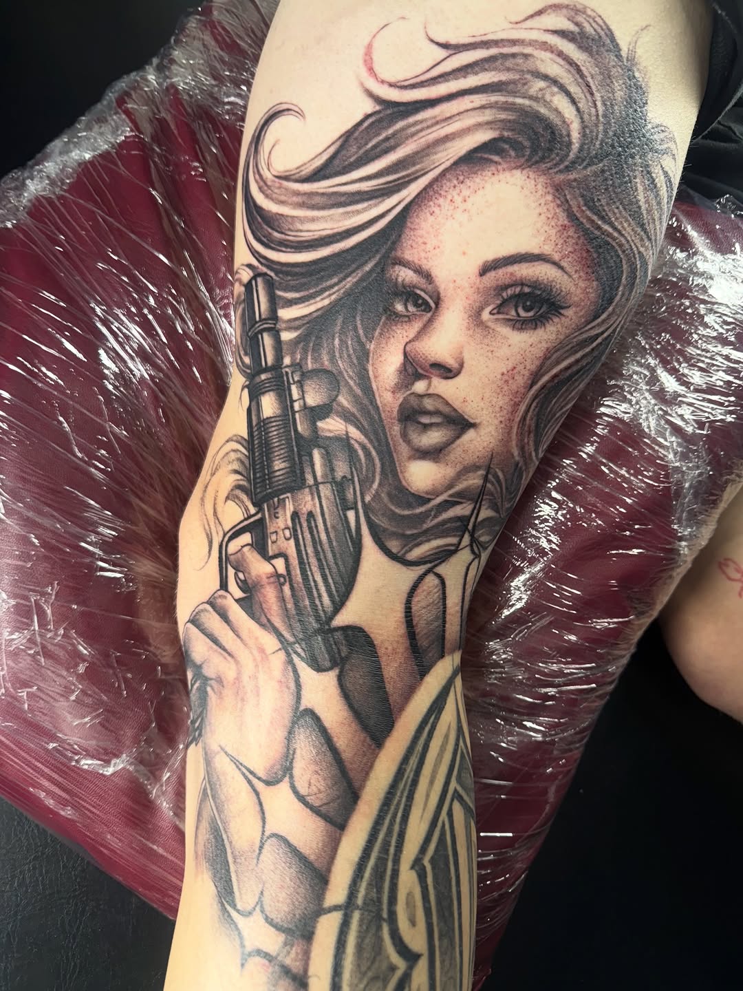 Tattoo by @rks.ink β realism, black_and_grey