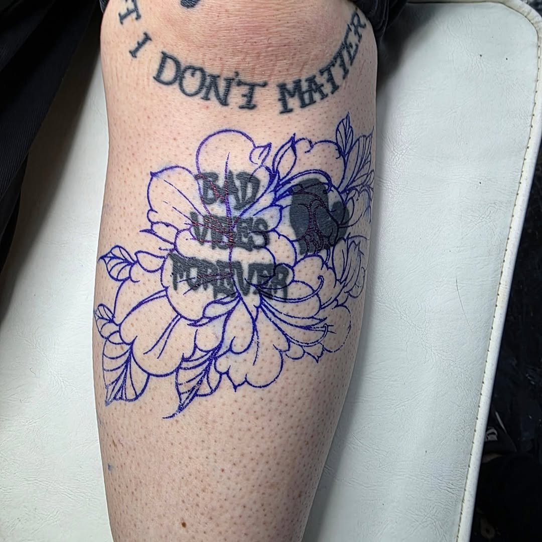 Tattoo by @bassheadtattoos — lettering_script