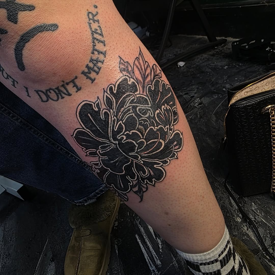 Tattoo by @bassheadtattoos — blackwork