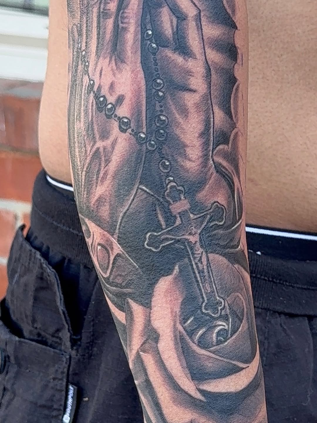 Tattoo by @tattoosbyxavier — black_and_grey, realism