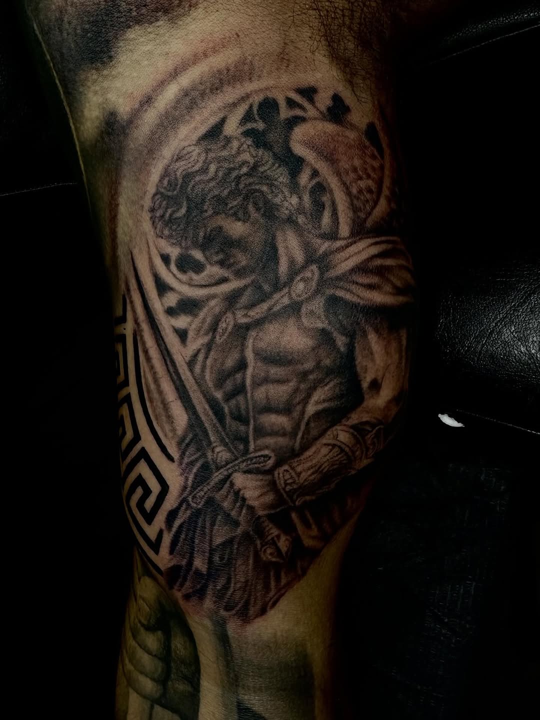 Tattoo by @forbidden_skin_designs β realism, black_and_grey