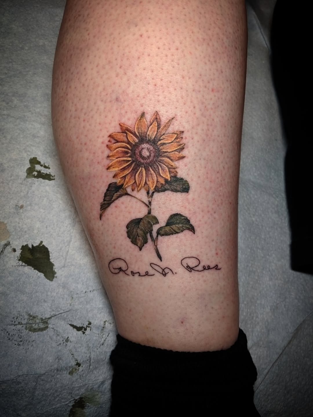 Tattoo by @shar_ific — realism, lettering_script