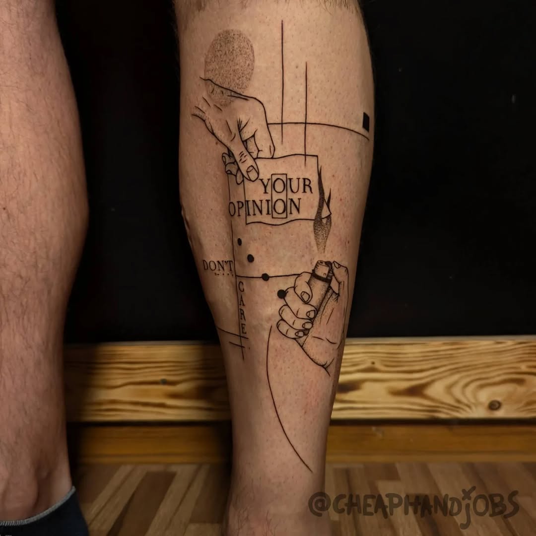Tattoo by @cheaphandjobs — fine_line