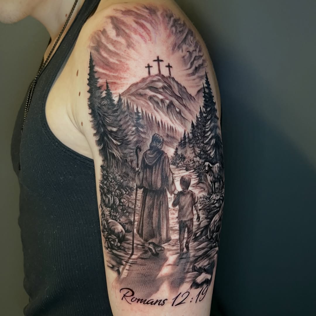 Tattoo by @tony.wilson.tattoos — realism, black_and_grey