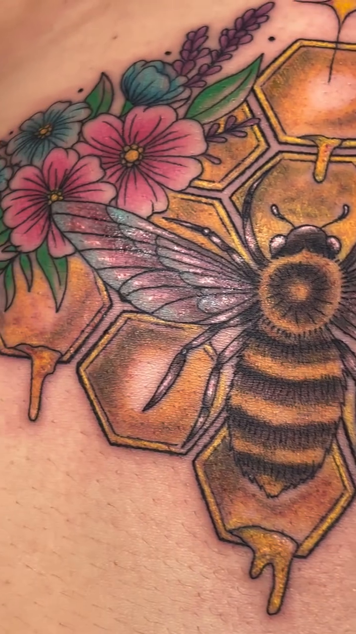 Tattoo by @stephaniepeanut123 — illustrative, realism