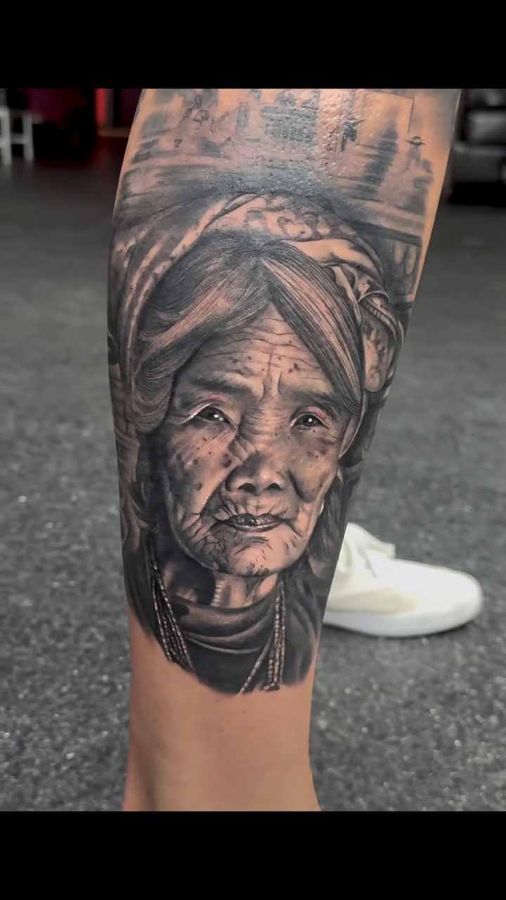 Tattoo by @leftycolbert_official — realism, black_and_grey