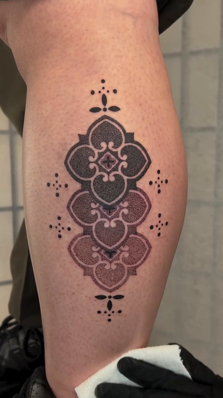 Tattoo by @ofcourseithurts — geometric, dotwork