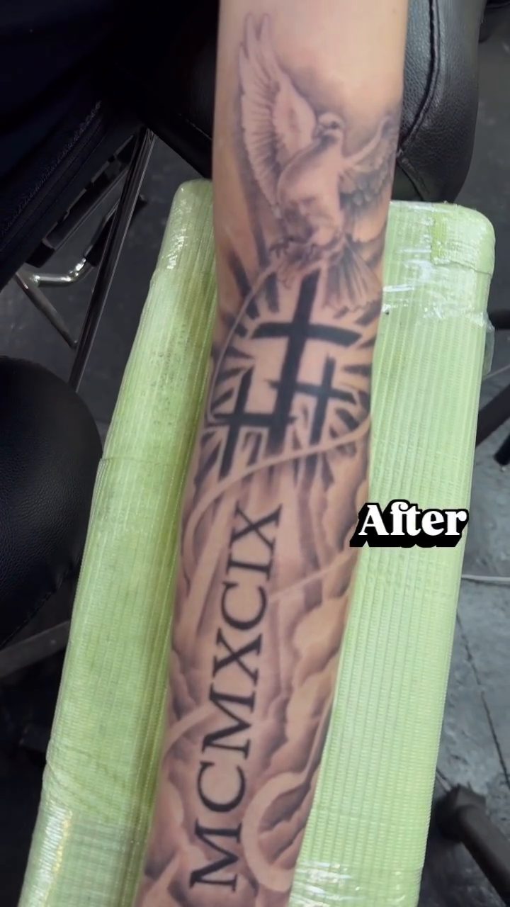Tattoo by @timmy_vandroff — black_and_grey, realism