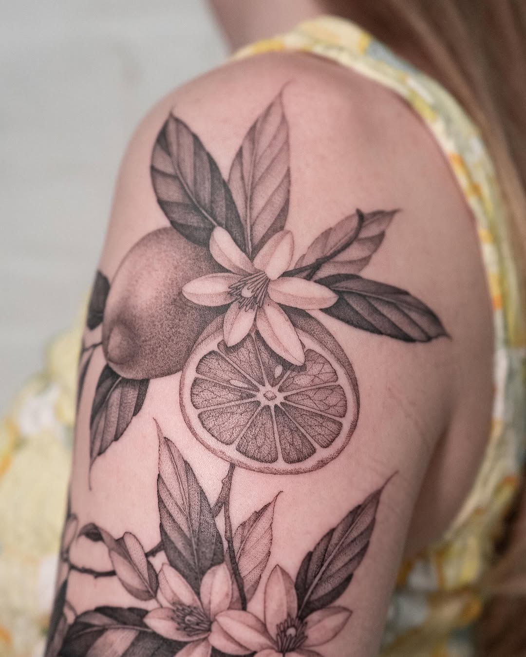 Tattoo by @lilyblu.ink — realism, black_and_grey