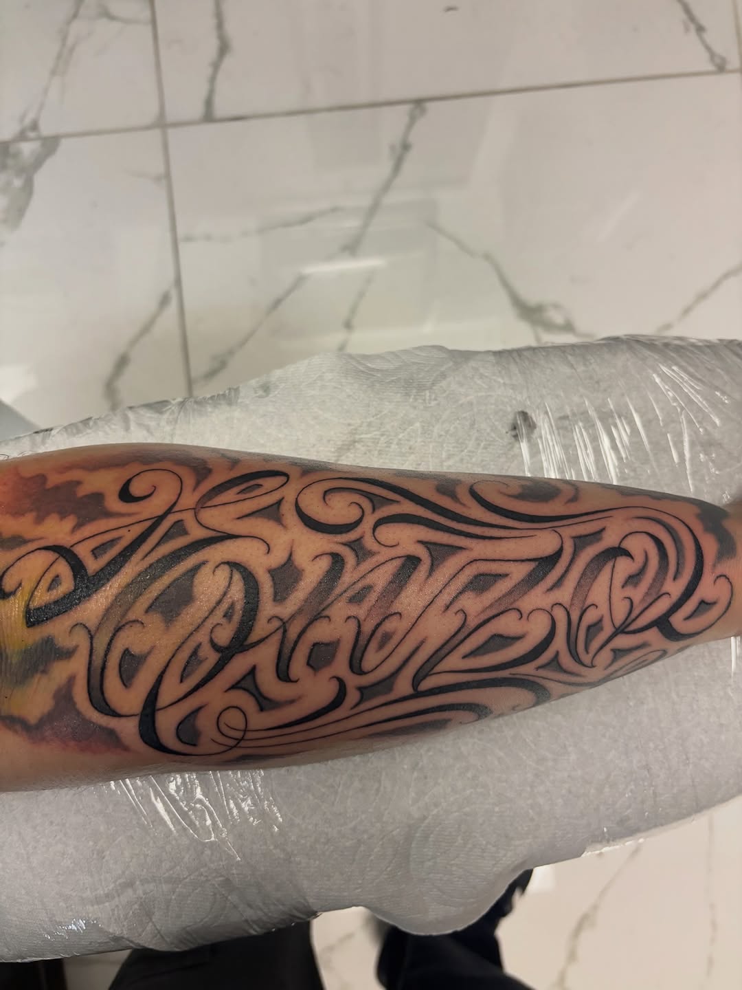 Tattoo by @t4no_one — lettering_script