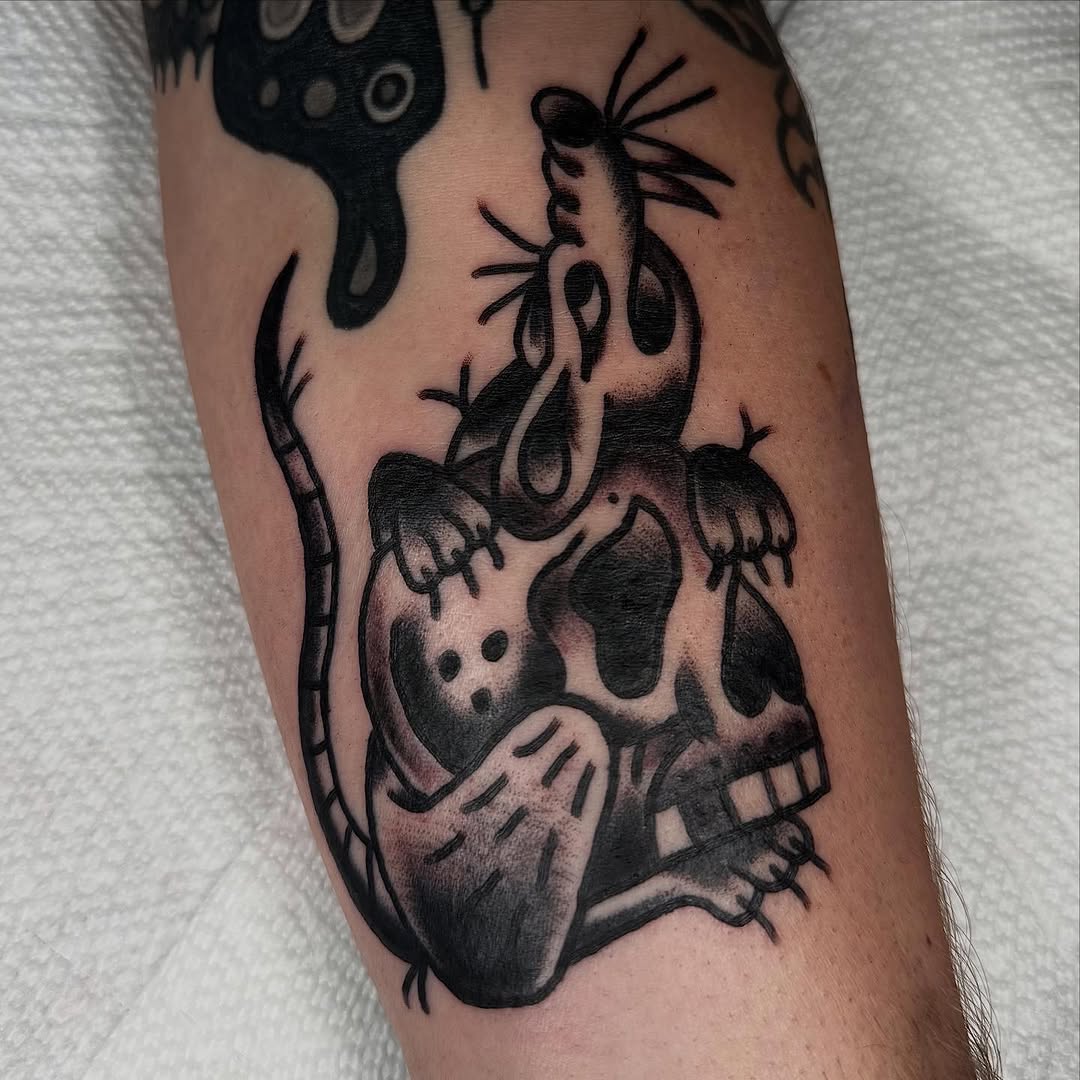 Tattoo by @victorialagano — american_traditional, black_and_grey