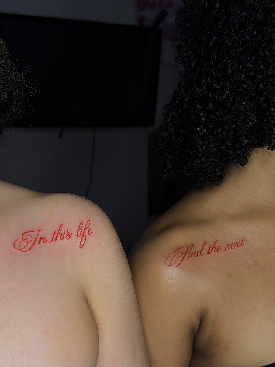 Tattoo by @xotic_inkk โ lettering_script, fine_line