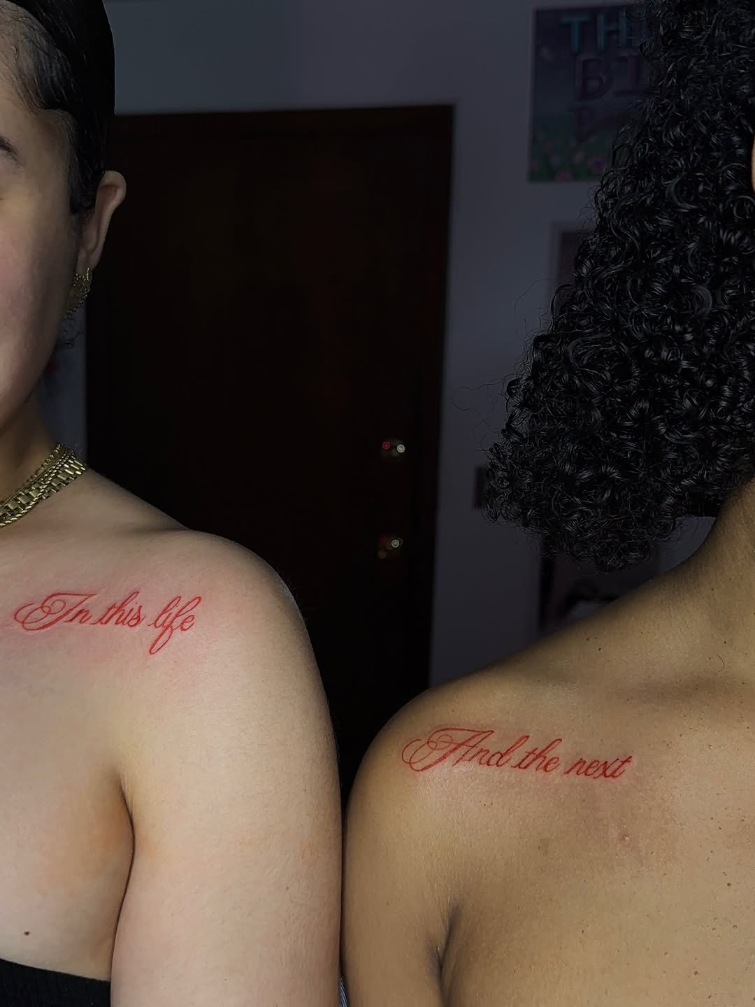 Tattoo by @xotic_inkk โ lettering_script, fine_line