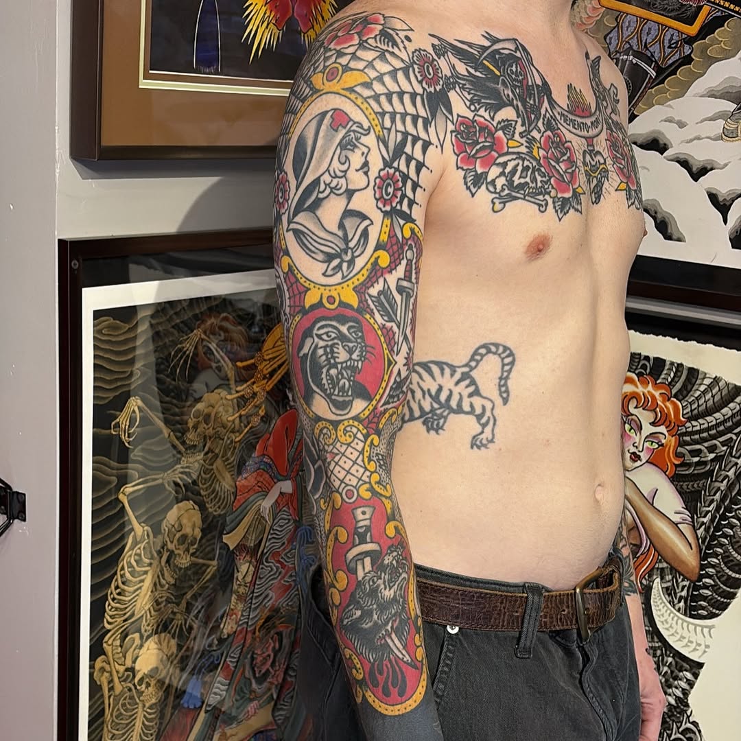 Tattoo by @foreversadaustin — american_traditional, neo_traditional